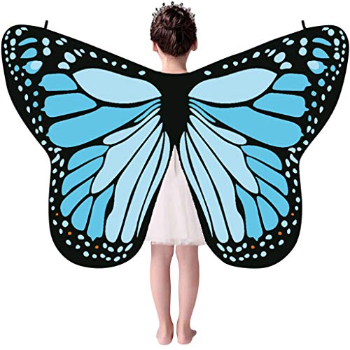 Mujeres Mariposa Alas Chal Bufandas Damas Cosplay Capa Disfraces Mantón Moda Chal de Alas Accesorio de Vestuario para Disfraz Playa Fiesta riou
