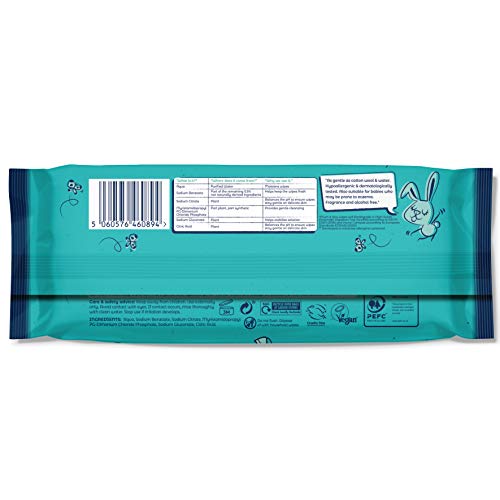 Mum & You Toallitas Húmedas para Bebé 100% Biodegradables, Veganas, Embalaje Reciclable, Paquete de 18, (1008 Toallitas) 99,4% Agua, 0% Plástico, Hipoalergénicas y Dermatológicamente Probadas.