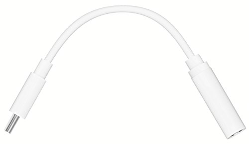 mumbi - Cable Adaptador USB-C Macho a Conector Hembra - para audífonos con Conector de 3,5 mm - Blanco