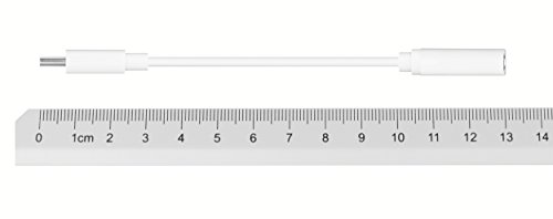 mumbi - Cable Adaptador USB-C Macho a Conector Hembra - para audífonos con Conector de 3,5 mm - Blanco