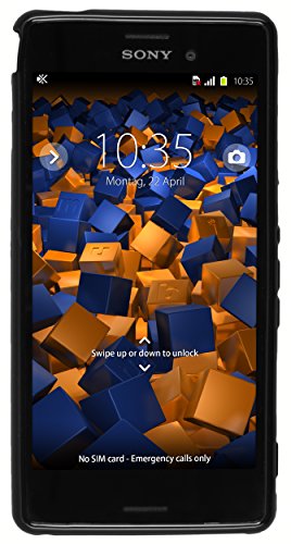 mumbi Funda Compatible con Sony Xperia M4 Aqua Caja del teléfono móvil, Negro