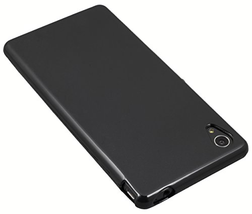 mumbi Funda Compatible con Sony Xperia M4 Aqua Caja del teléfono móvil, Negro