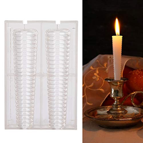 Mumusuki - Molde de plástico Transparente para Velas (Resistente al Calor)