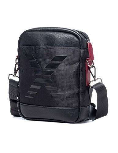 Munich Crossbody City, Bolso bandolera para Hombre, Negro (Black), 10.0x30.0x25.0 cm (W x H x L)