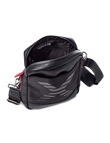 Munich Crossbody City, Bolso bandolera para Hombre, Negro (Black), 10.0x30.0x25.0 cm (W x H x L)