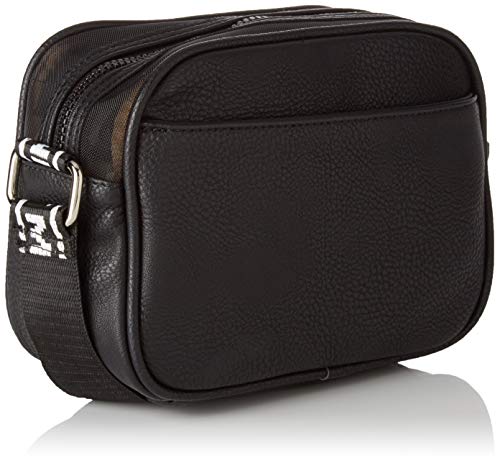 Munich Crossbody Tulle, Shopper para Mujer, Negro (Gun/Black), 5.5x15.5x20.5 cm (W x H x L)