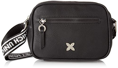 Munich Crossbody Tulle, Shopper para Mujer, Negro (Gun/Black), 5.5x15.5x20.5 cm (W x H x L)