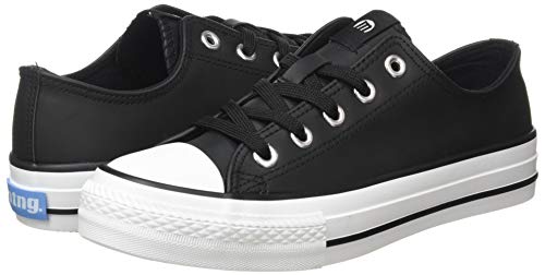 Mustang TEMI, Zapatillas Deportivas para Mujer, Action PU Negro, 38 EU