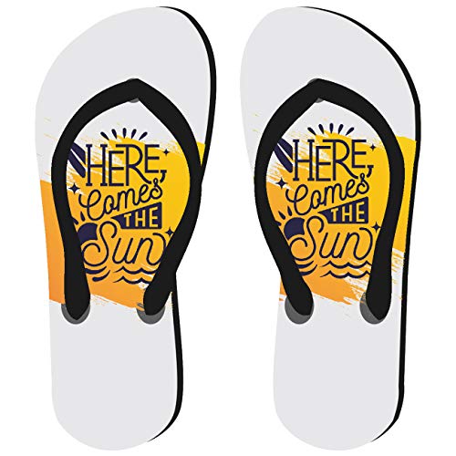 My Custom Style Chanclas Flip Flop#Here Comes The Sun#Baby S 17 Negro