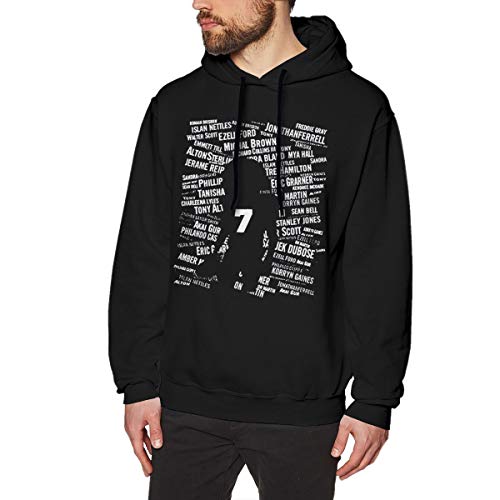 MYHL Men's Colin Kaepernick Kneeling Graphic Fashion Sport Hip Hop Hoodie Sweatshirt Pullover Tops