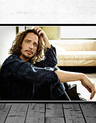 MZCYL Impresiones De Carteles Pintura De La Lona Caliente Chris Cornell Banda De Música Clásica del Rock Star Art Wall Pictures para La Sala De Estar Decoración del Hogar UR470 Sin Marco 40cmx60cm