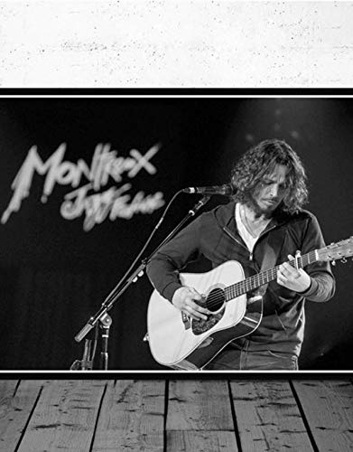 MZCYL Impresiones De Carteles Pintura De La Lona Caliente Chris Cornell Banda De Música Clásica del Rock Star Art Wall Pictures para La Sala De Estar Decoración del Hogar UR471 Sin Marco 40cmx60cm