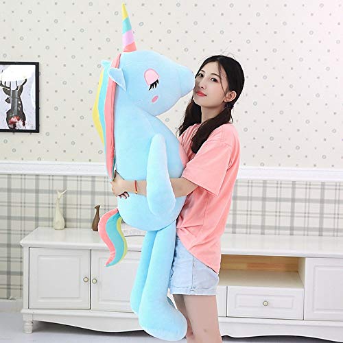 N / A Caliente 2020 Llegada Juguetes de Peluche Lindo Caballo del Arco Iris muñeca Suave Animal de Peluche Mejores Juguetes para niños 60 cm