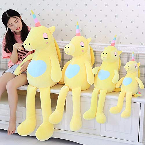 N / A Caliente 2020 Llegada Juguetes de Peluche Lindo Caballo del Arco Iris muñeca Suave Animal de Peluche Mejores Juguetes para niños 60 cm
