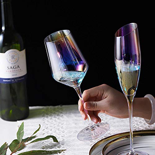 N / A Cáliz, Copa de Vino Tinto, Copa de Vino pequeña de Cristal doméstico, Copa de champán con Bisel de Personalidad, 560 ml