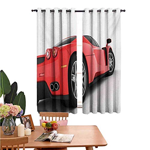 N / A Cortina al Aire Libre Manly Red Super Sports Car Estilo de Vida Automóvil Transporte Moderno Urbano Vida Urbana Tema Rojo Blanco Negro Sombra insonorizada