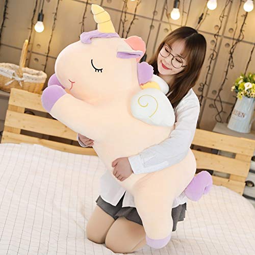 N / A Grandes Juguetes de Peluche Suave Colorido Caballo Relleno Animal Almohada Huggable muñeca Regalo de cumpleaños de Navidad para niñas niños 40 cm