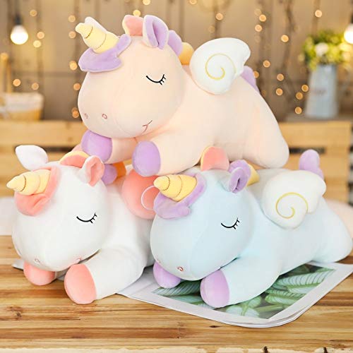N / A Grandes Juguetes de Peluche Suave Colorido Caballo Relleno Animal Almohada Huggable muñeca Regalo de cumpleaños de Navidad para niñas niños 40 cm