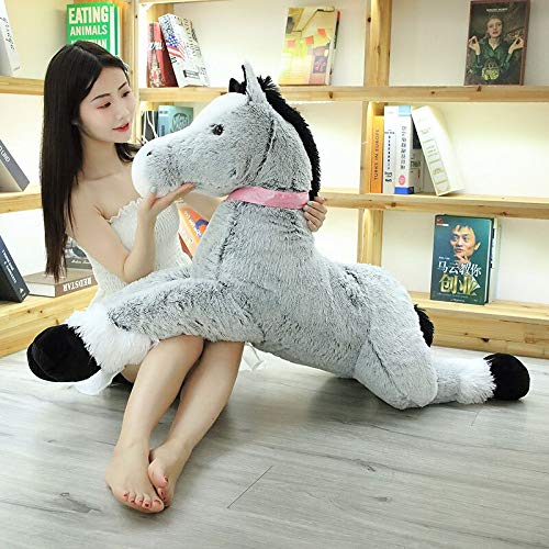 N / A Juguetes de Peluche Kawaii, Juguetes Gigantes de Caballo de Peluche para niños, muñeca Suave, decoración del hogar, Regalo de cumpleaños para Amantes de 120 cm