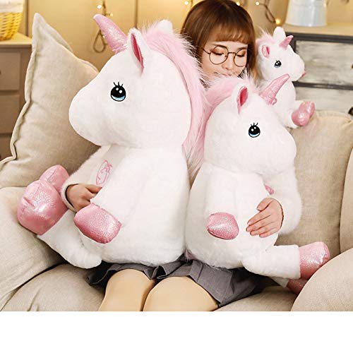 N / A Precioso Juguete de Felpa Gigante Relleno Kawaii muñecos de Caballo Suave para niños Regalo Creativo de Navidad de cumpleaños para Amantes de Las niñas 35cm