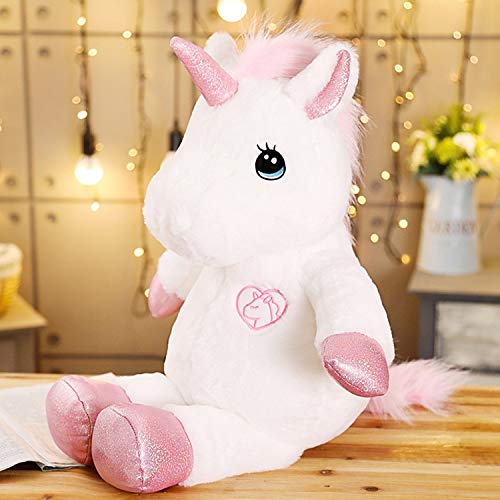 N / A Precioso Juguete de Felpa Gigante Relleno Kawaii muñecos de Caballo Suave para niños Regalo Creativo de Navidad de cumpleaños para Amantes de Las niñas 35cm