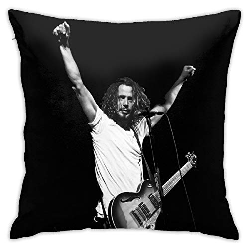 N/A Chris Cornell - Funda de cojín para sofá, 45 x 45 cm, cómoda y suave