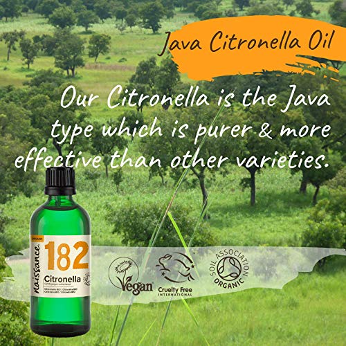 Naissance Citronela BIO - Aceite Esencial 100% Puro - Certificado Ecológico - 100ml