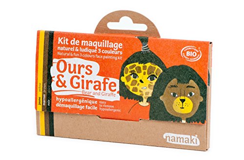 Namaki 3 couleurs Kit Maquillaje Oso & Jirafa, color jaune, marron, noir, talla única (TP-3700847800142_013190005_Vendor)