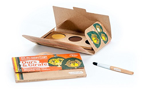 Namaki 3 couleurs Kit Maquillaje Oso & Jirafa, color jaune, marron, noir, talla única (TP-3700847800142_013190005_Vendor)