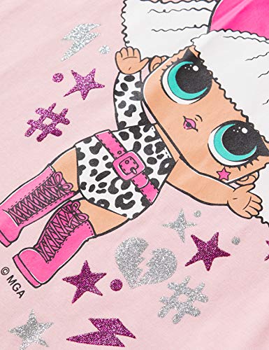 NAME IT NMFLOL Tulle LS Top Box LIC Camiseta de Manga Larga, Colorete Coral, 5 años para Niñas