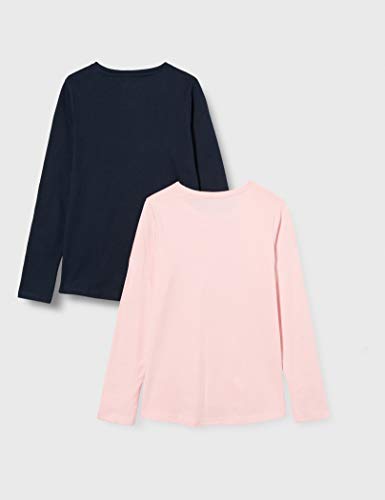 NAME IT NMFVEEN 2P LS Top KK Parte Superior, Colorete Coral, 98 cm para Niñas