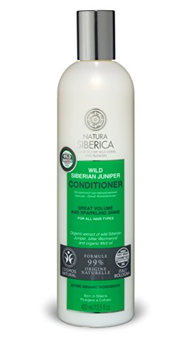 Natura Siberica Bálsamo Capilar de Enebro Silvestre Siberiano Gran Volumen y Brillo Intenso - 400 ml