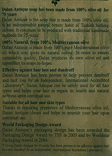 Natural 100% Aceite Puro de Oliva Jabón Dalan Turkish Baño Hecho a Mano Turquía X 10 Barras