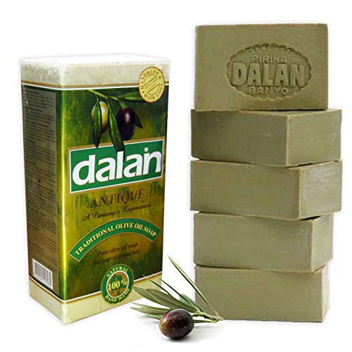 Natural 100% Aceite Puro de Oliva Jabón Dalan Turkish Baño Hecho a Mano Turquía X 10 Barras