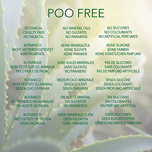 Natural ACONDICIONADOR ACLARANTE - VINAGRE DE SIDRA DE MANZANA, COCO, ÁRBOL DE TÉ & EUCALIPTO - 250 ml - por POO FREE Sin sulfatos, sin parabenos, sin siliconas. Sin Suave, Concentrado.