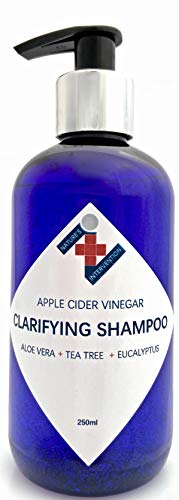 Natural - CHAMPÚ ACLARANTE - VINAGRE DE SIDRA DE MANZANA, ALOE VERA, ÁRBOL DE TÉ & EUCALIPTO - 250 ml de NATURE'S INTERVENTION - Sin Sulfatos, Sin Parabenos, Sin Silicona Concentrado, Fàcil Enjuague
