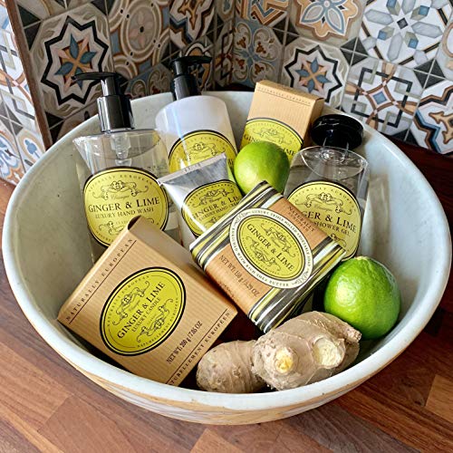 Naturally European Ginger & Lime Luxury Hand Cream Boxed 20% Shea Butter 75ml| Combats Dry Skin For Those Hardworking Hands | Hand Cream, Hand Cream for Very Dry Hands, Shea Butter