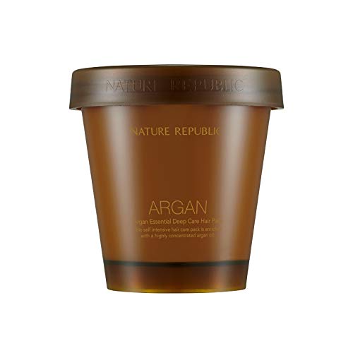 Nature Republic Argan Essential - Paquete de cabello de cuidado profundo (200 ml_2018)