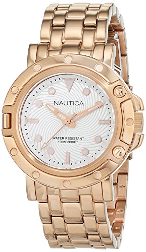 Nautica Reloj Analógico para Mujer de Cuarzo con Correa en Acero Inoxidable 0656086081329