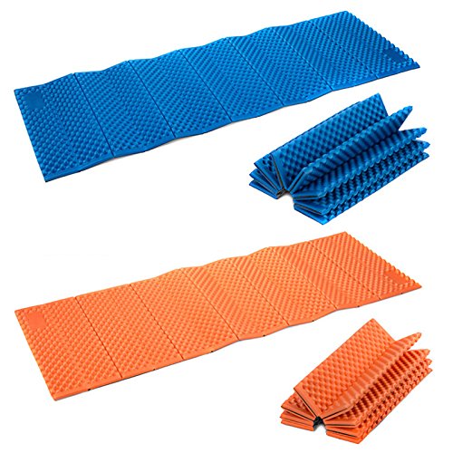navigatee Outdoor Camping Esterilla Picnic de espuma plegable EI Seguridad playa Matte tienda saco de dormir Pad feuchtigkeitsfest camping Colchón para viajar,, naranja