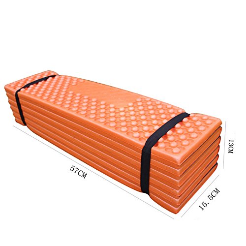 navigatee Outdoor Camping Esterilla Picnic de espuma plegable EI Seguridad playa Matte tienda saco de dormir Pad feuchtigkeitsfest camping Colchón para viajar,, naranja