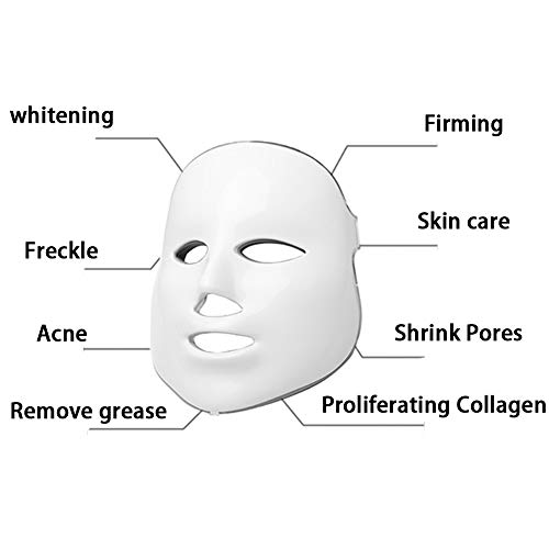 NBD® 7 Color LED máscara Light Therapy LED máscara Photon, Beaut Facial el cuidado de rajeunissement de la piel fototerapia Tratamiento máscara