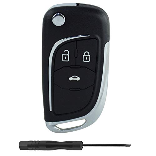 NCUIXZH Para Chevrolet Lova Aveo Cruze Modificado Flip Plegable Remote Car Key Shell, para Opel Vauxhall Insignia Astra JH, para Buick