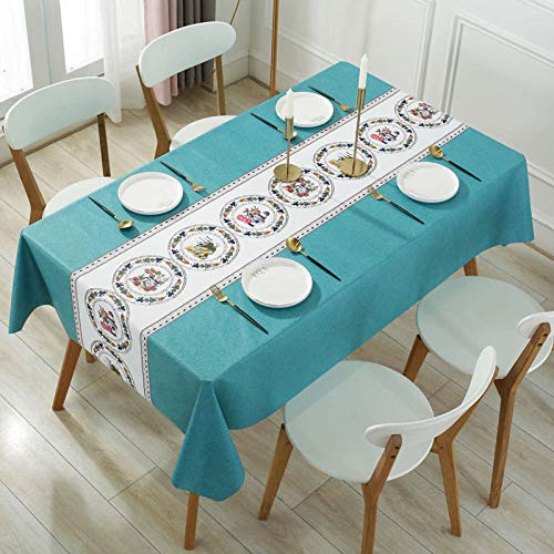 N/D Baumwolle Leinen Elegante Tischdecke Waschbare Küchentischabdeckung Para Speisetisch Picknick-Party Tischdecke(Streifen - Grau, Quadrat, 140 X 140 Cm)