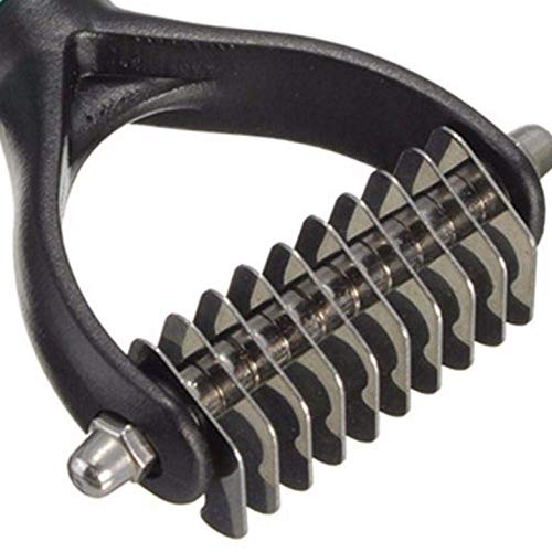 NDYD Perro Mascota de Pelo de Gato de Pelo eliminación de la Belleza de la preparación de Recorte Herramienta Pincel Peine 10 Cuchillas DSB