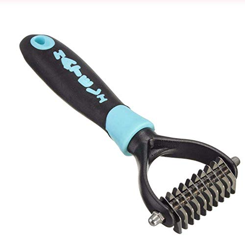 NDYD Perro Mascota de Pelo de Gato de Pelo eliminación de la Belleza de la preparación de Recorte Herramienta Pincel Peine 10 Cuchillas DSB