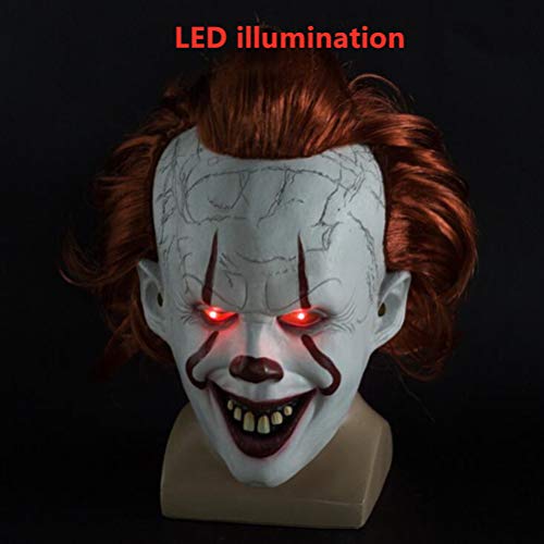 Neborn Joker Pennywise Máscara Stephen King It Capítulo Dos 2 Horror Cosplay Máscaras de látex Casco Payaso Fiesta de Halloween Disfraz Prop