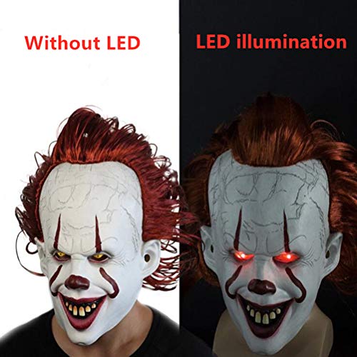 Neborn Joker Pennywise Máscara Stephen King It Capítulo Dos 2 Horror Cosplay Máscaras de látex Casco Payaso Fiesta de Halloween Disfraz Prop