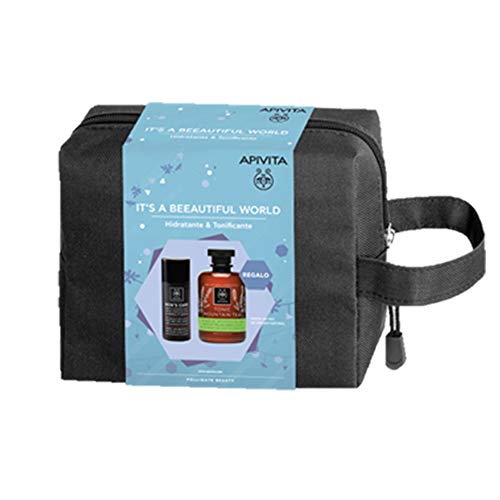 Neceser Apivita Men's Care Crema Antiarrugas & Antifatiga + REGALO Gel de baño Tonic Mountain Tea