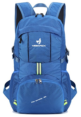 NEEKFOX Mochila Ligera y compacta para Viaje, Excursionismo o Uso Diario, Mochila para Acampar Plegable de 35 L, Mochila Deportiva Ultraligera para Exteriores